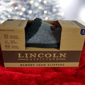Lincoln Outfitters Women's Memory Foam Slippers With Chickens Size Lg 9/10